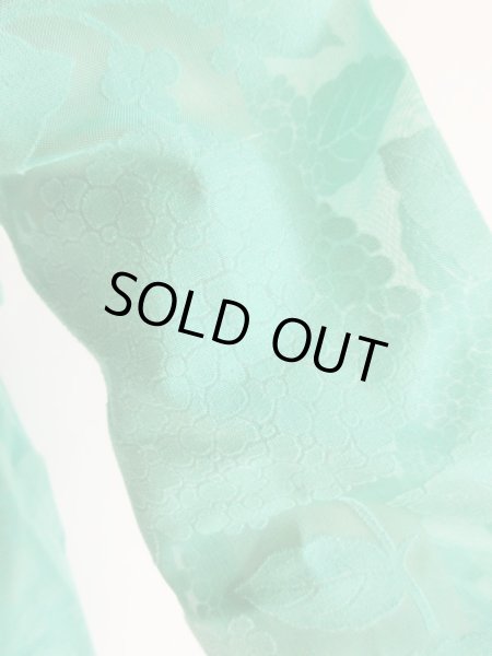 画像10: お仕立て品*透かし模様のお花柄生地ワンピ (10)