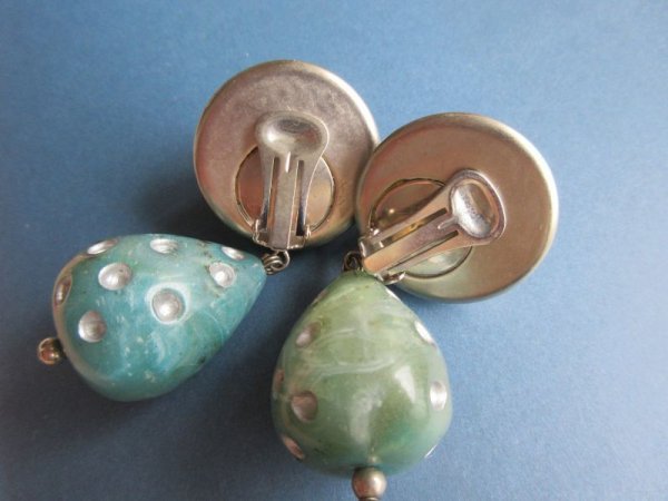 画像5: 【再入荷】Dead stock*ぽってりフォルムのItaly製イヤリング (5)