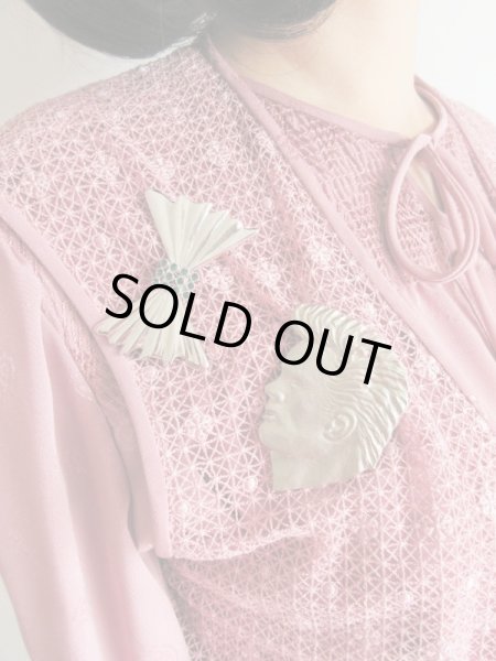 画像2: 【再入荷】未使用*リーゼントのロカビリーブローチ (2)