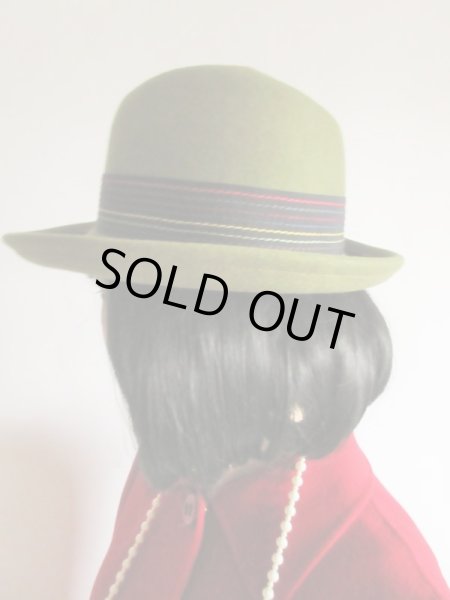 画像3: カラフルステッチリボンの高級お帽子 (3)