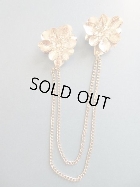 画像8: 【人気★再入荷】未使用*メタルフラワーチェーンブローチ (8)