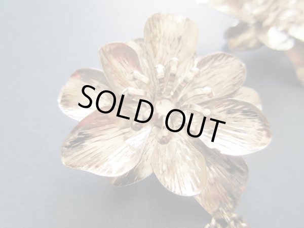 画像7: 【人気★再入荷】未使用*メタルフラワーチェーンブローチ (7)