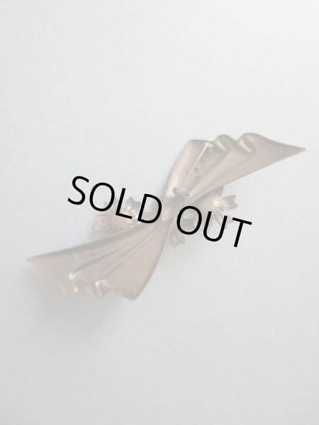 画像6: 未使用*アンティーク感のあるお花リボンブローチ (6)