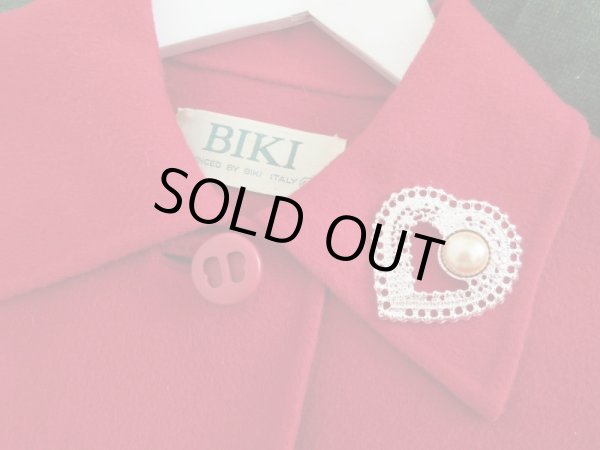 画像4: 未使用*インパクトハートのブローチ (4)