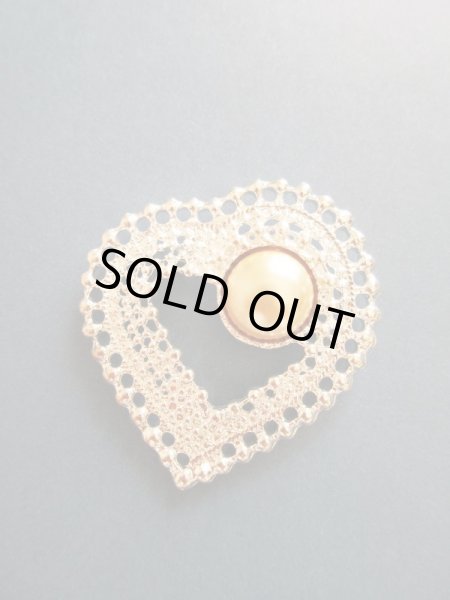 画像3: 未使用*インパクトハートのブローチ (3)