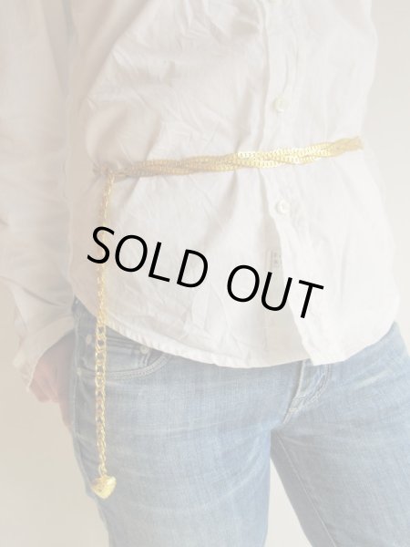 画像2: 未使用*ゴールドチェーンベルトK (2)