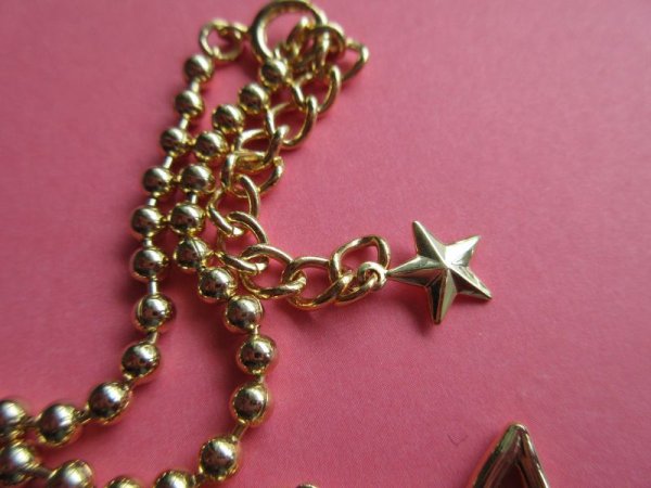 画像11: 未使用*キラキラ星のラインスト―ンネックレス(2色展開) (11)