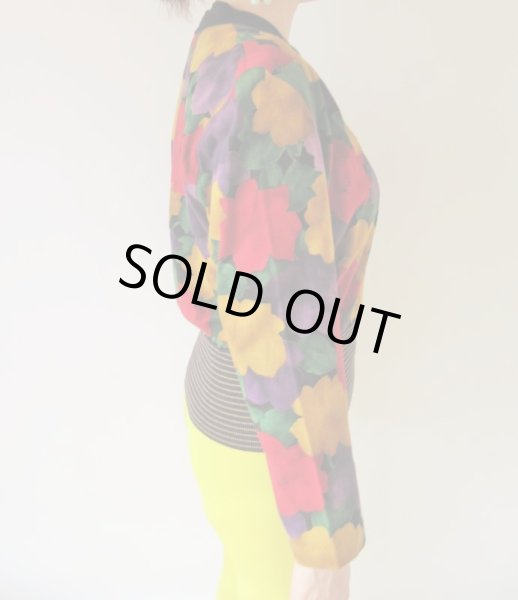 画像4: 華やぎフラワーデザインニット (4)