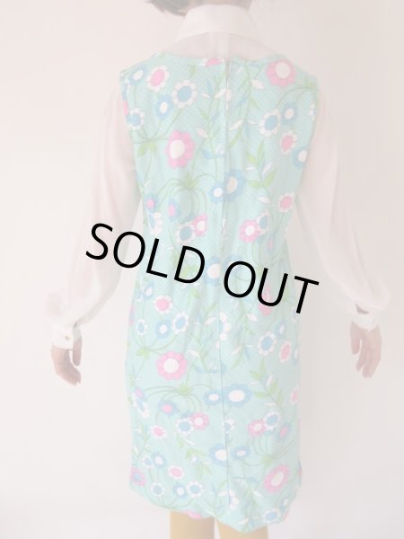 画像5: 【チャーミングに目立つ*】海外ヴィンテージ*Dead stockワンピース (5)