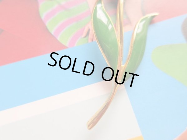 画像3: 未使用*エレガントフォルムのお花エナメルブローチB (3)