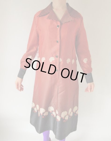 画像3: アジサイとストライプ柄のワンピース (3)