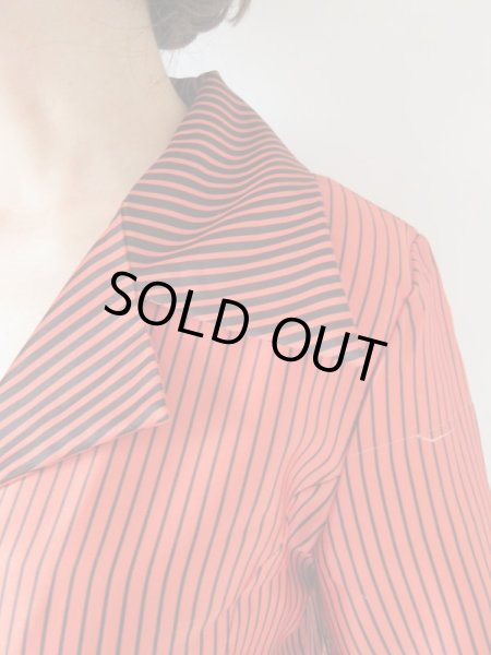 画像6: アジサイとストライプ柄のワンピース (6)