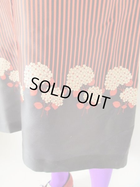 画像10: アジサイとストライプ柄のワンピース (10)