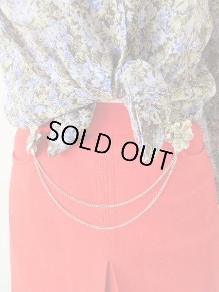 画像4: 【人気★再入荷】未使用*メタルフラワーチェーンブローチ (4)