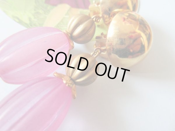 画像2: 再入荷★【軽い着け心地*】絶妙にパープルがかったピンクイヤリング (2)