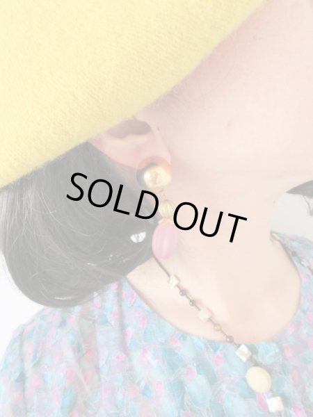 画像5: 再入荷★【軽い着け心地*】絶妙にパープルがかったピンクイヤリング (5)