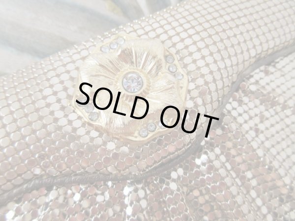 画像4: お花装飾のメタリックチェーンバッグ (4)