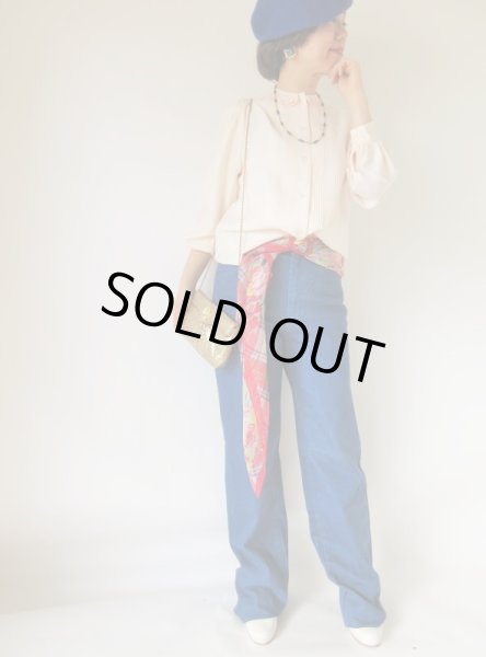 画像2: お花装飾のメタリックチェーンバッグ (2)