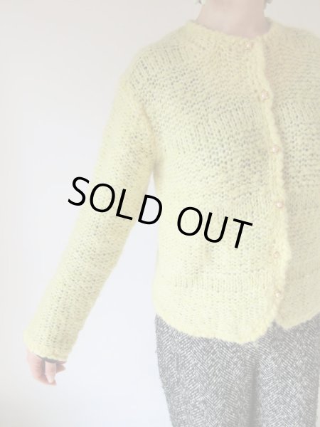 画像6: レモンミルク色ニットカーディガン (6)