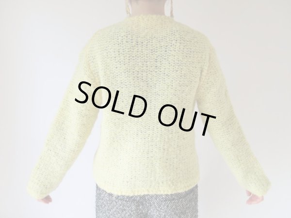画像4: レモンミルク色ニットカーディガン (4)