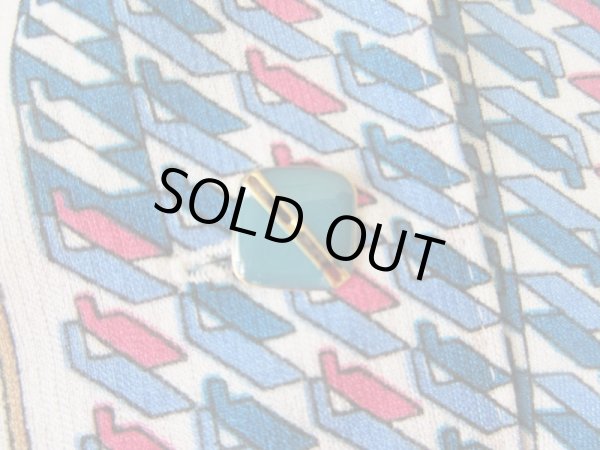 画像9: レトロデザインの変形ストライプのワンピース (9)