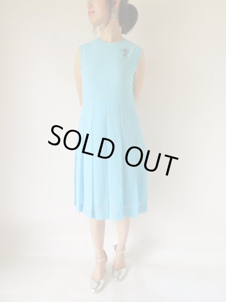 画像2: レナウンルック*スカイブルーのワンピース (2)