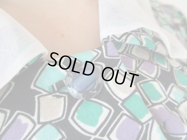 画像9: 爽やかチュールの切り替え襟ワンピース (9)