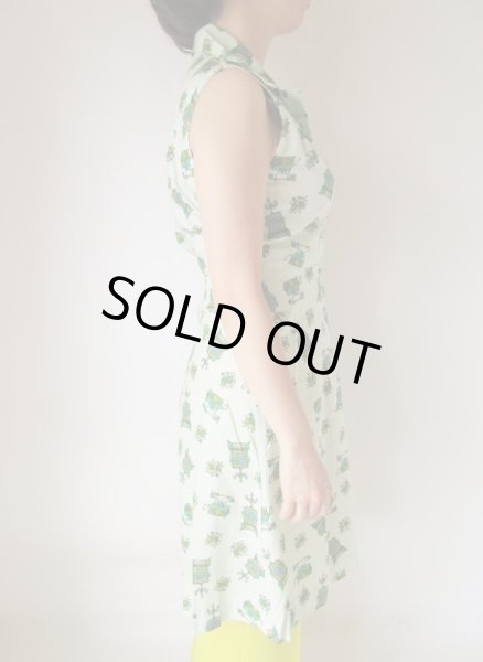 画像4: デットストック*電話柄がチャーミングなワンピース (4)