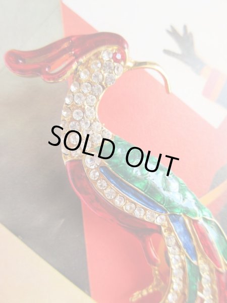 画像2: 極彩色の鳥ブローチ (2)