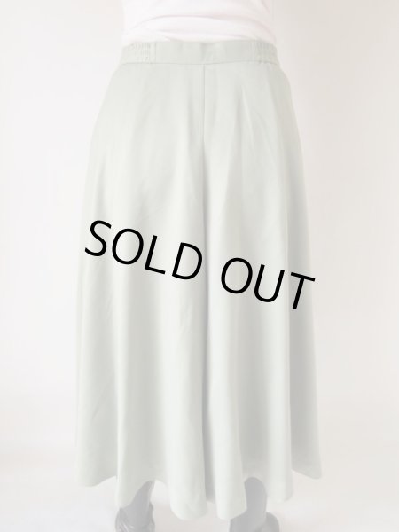 画像5: 大人のペールグリーンキュロットスカート (5)