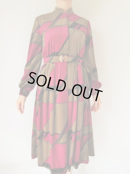 画像3: 未使用*ベロアタッチのシックワンピース (3)