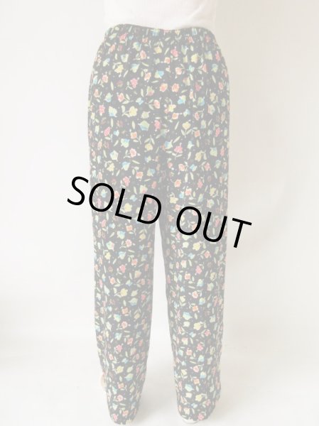 画像5: カラフル花柄のリラックスパンツ (5)