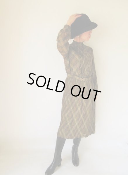 画像2: ドラマティックな細かいプリーツワンピース (2)