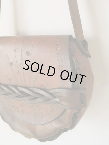 画像3: レザーの型押しデザインバッグ (3)