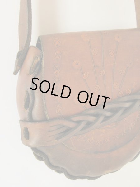 画像4: レザーの型押しデザインバッグ (4)