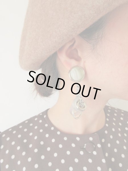 画像2: Dead stock*マルパーツのボリュームイヤリング (2)