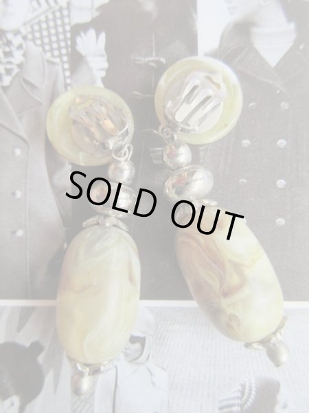 画像5: Dead stock*マーブルデザインイヤリング (5)