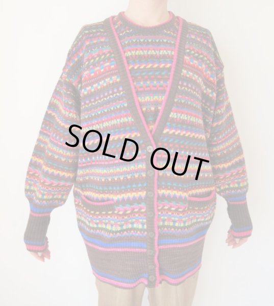 画像3: Dead stock*マルチカラーカーディガン (3)