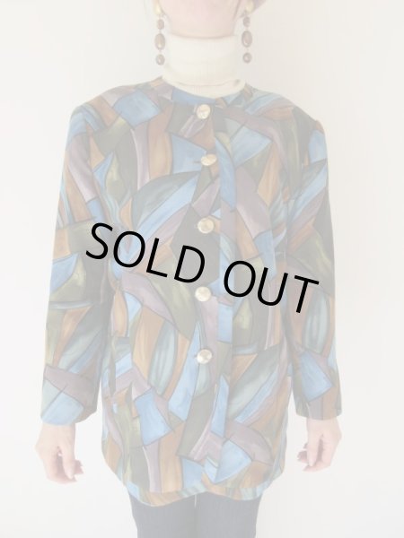 画像3: 英字ロゴボタンの大人カラーリングアウター (3)