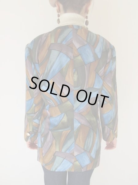 画像5: 英字ロゴボタンの大人カラーリングアウター (5)