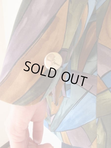 画像8: 英字ロゴボタンの大人カラーリングアウター (8)