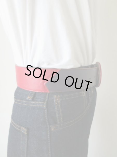 画像3: マルチカラーのレザーベルト (3)