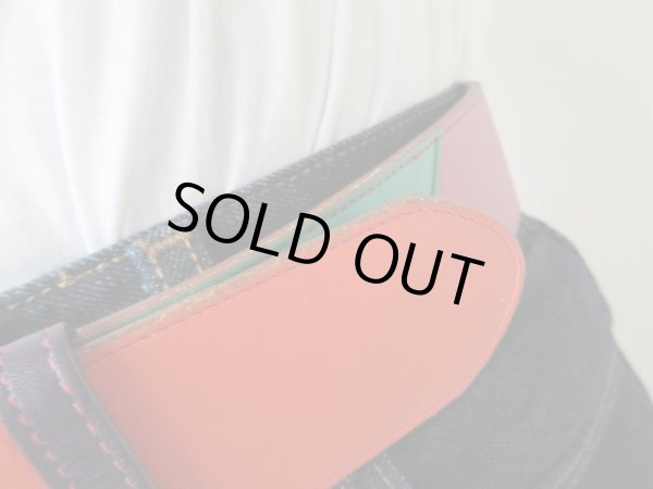 画像7: マルチカラーのレザーベルト (7)