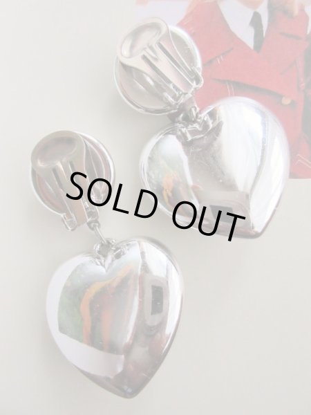 画像5: Dead stock*ハートにリボンモチーフイヤリング (5)