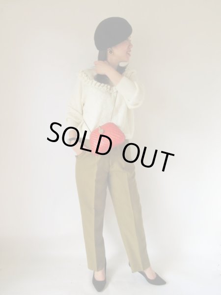 画像2: Dead stock*レディーのための万能テーパードパンツ (2)