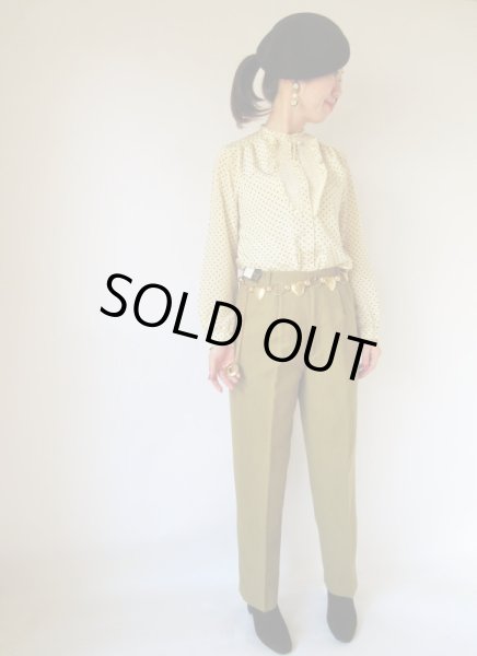 画像3: Dead stock*レディーのための万能テーパードパンツ (3)