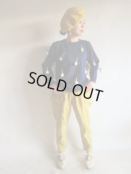 画像2: バイカラーのさくらんぼニット (2)