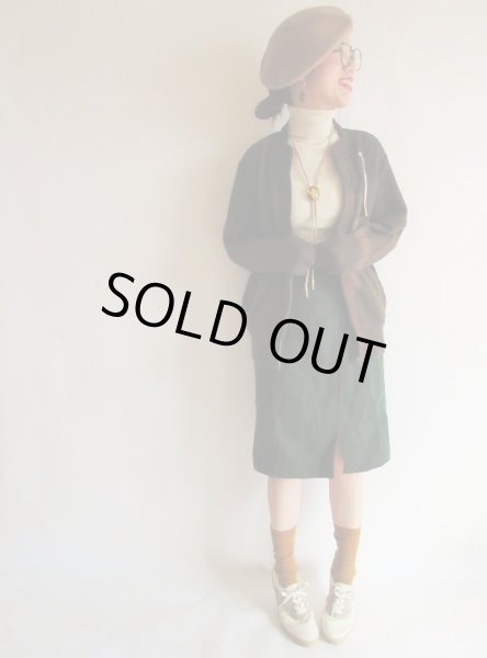 画像2: Dead stock*Hankyuレザー切り替えブルゾン 当時販売価格67000円 (2)