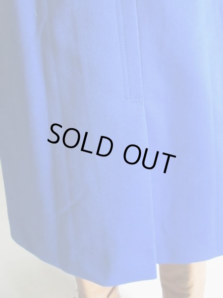 画像9: Dead stock*ロイヤルブルーのワンカラースカートｗ75 (9)