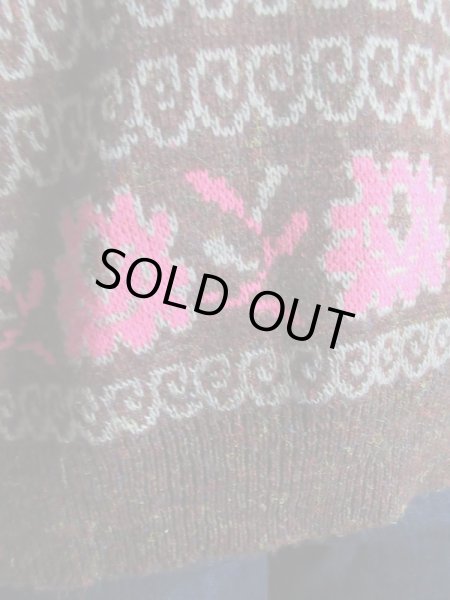 画像8: チャーミングフラワーデザインニット (8)